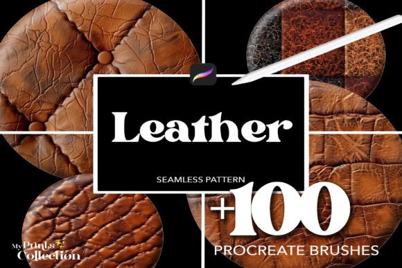 100 Procreate Leather Brushes for Realism