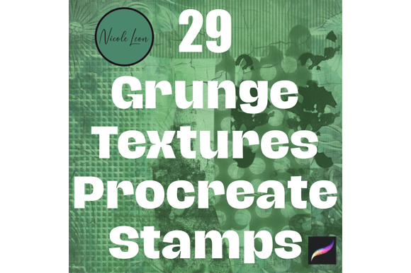 28 Grunge Textures Procreate Brushes