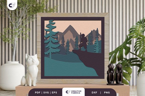Boy Hiking Mountain 3D Paper Cut: A Practical Guide to Layered Shadow Box Art