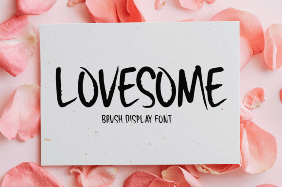 Lovesome: A Cool and Fun Brush Display Font