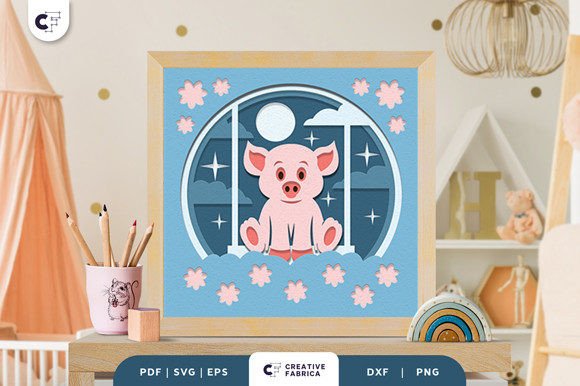 Mastering the Baby Pig 3D Shadow Box Paper Cut for Stunning Results