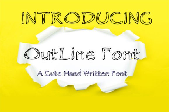 Outline: A Distinctive Brushed Display Font for Modern Design Projects