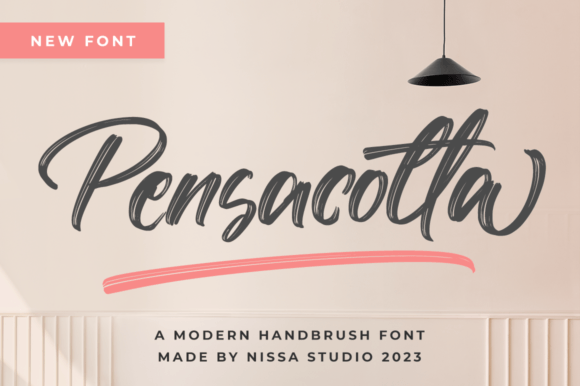 Pensacotta: A Bold Brushed Display Font for Dynamic Headlines