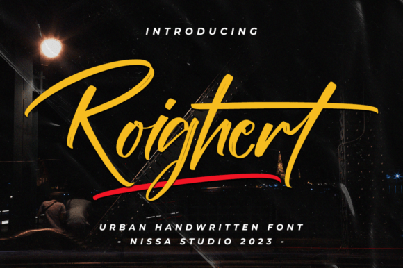 Roighert: A Bold Brushed Handwritten Font for Confident Design