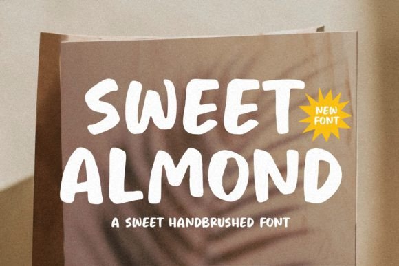 Sweet Almond: A Sweet Hand Brushed Font