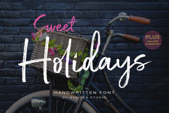 Sweet Holidays: A Hand-Brushed Script for Design